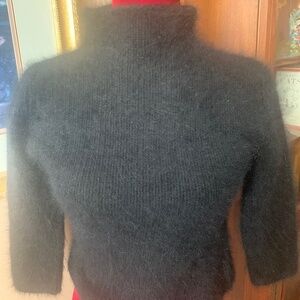 Moda International Black Angora Sweater XS Victorias Secret
